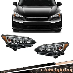 For 2017-2022 Subaru Impreza/2018-2023 Crosstrek Healights Set Halogen Chrome - Picture 1 of 8
