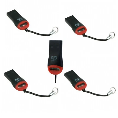 5x Memory Card Reader Adapters to USB 2.0 Adapter For Micro-SD SDHC SDXC TF Card - Image 1 of 4