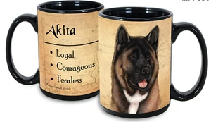 Red Sable Akita Faithful Friends Mug - Picture 1 of 2