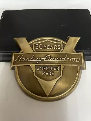 Harley Davidson Panhead 1954 50th Fender emblema metal estampado Fox flh nuevo Foto 1 de 3