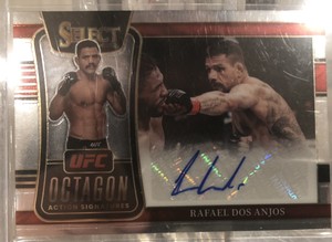 Rafael Dos Anjos 2022 Panini Select UFC Octagon Action Signatures Auto #OA-RDA