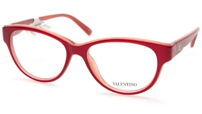 NEW VALENTINO V2647 624 RED EYEGLASSES FRAME 53-16-135mm B42 Italy - Image 1 of 4