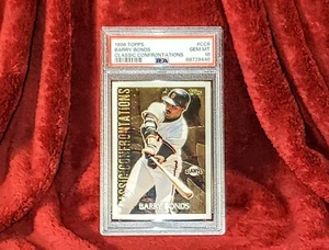 BARRY BONDS 1996 TOPPS CLASSIC CONFRONTATIONS #CC6 SF GIANTS PSA 10 🔥 INSERT - Picture 1 of 2