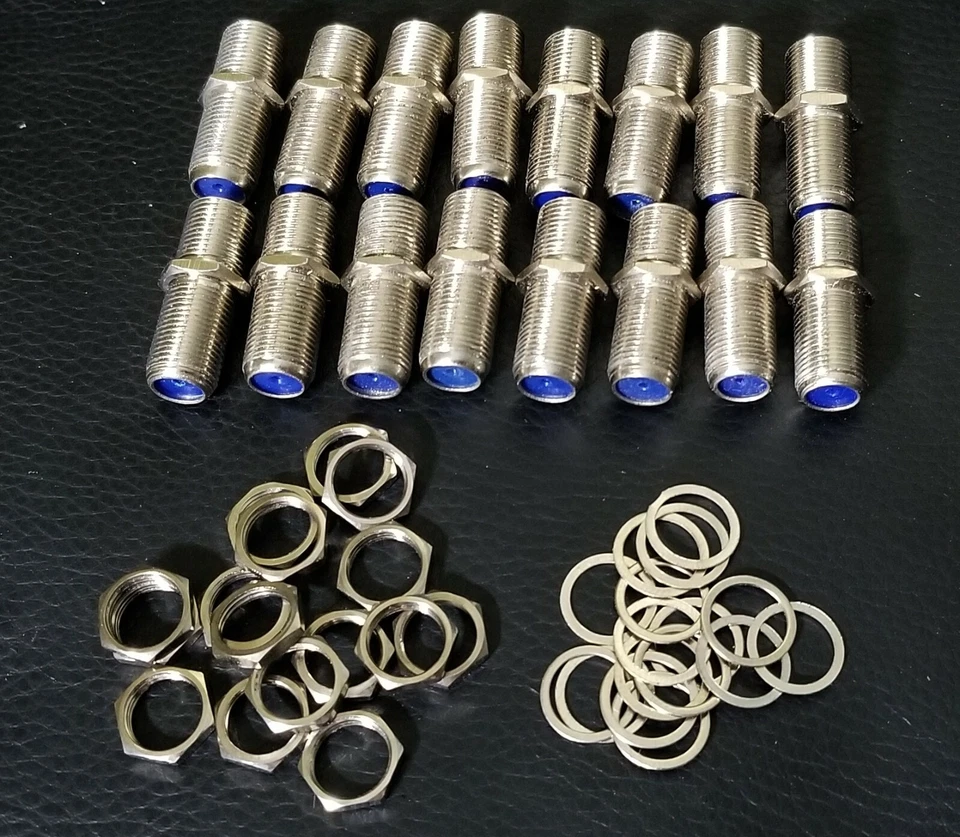 16 🆕 3 GHz F Connector Female to Female F-81 Barrel Coaxial Coupler Adapter - Image 1 of 4