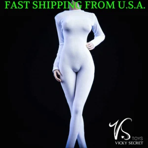 1/6 Slim Tights Stretch BodySuit Mangas largas para 12 "figura femenina PHICEN ❶USA❶ - Imagen 1 de 3