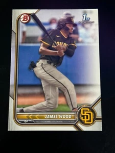 2022 Bowman 1st JAMES WOOD Rookie RC #BP-108 Washington Nationals MLB - Picture 1 of 2