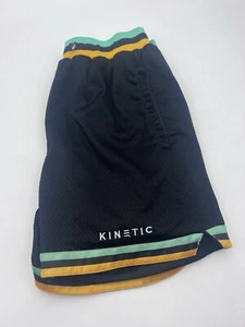Kinetic Kings Shorts Men's Small Green/Yellow/Black Stretch Mesh No Drawstring - Picture 1 of 9