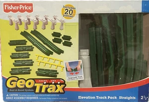 Fisher-Price GeoTrax Rail & Road System Elevation Track 20pcs Pack Straights NEW - Picture 1 of 2