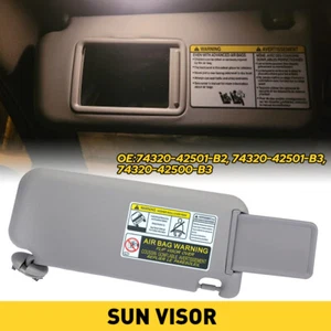 Left Driver Side Sun Visor Sunshade Without Vanity Lamp for 2006-12 Toyota RAV4 - Foto 1 di 20