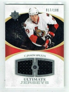 10-11 UD Upper Deck Ultimate  Jason Spezza  /100  Dual Jerseys