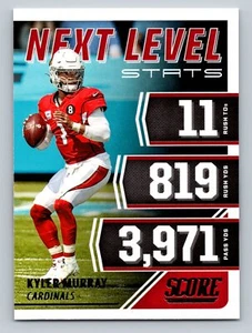 Kyler Murray Arizona Cardinals 2021 Score Next Level Stats #NL9 Card - Picture 1 of 2