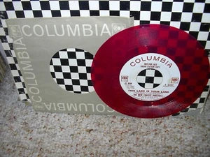 NEW CHRISTY MINSTRELS-This Land Is Your Land-OR.1962 RED VINYL PROMO NM- 45!! - Picture 1 of 2