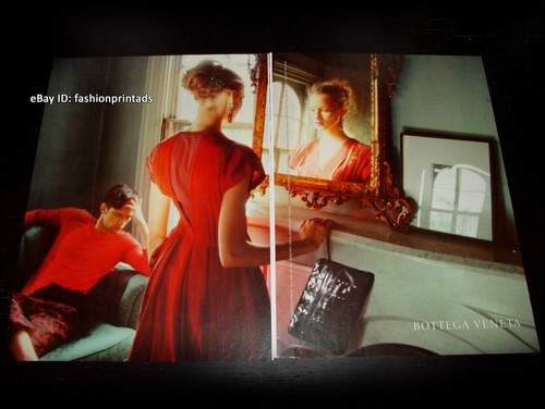 BOTTEGA VENETA ANNUNCIO STAMPA 2 pagine primavera 2010 ANYA KAZAKOVA Nan Gol SEAN O'PRY
