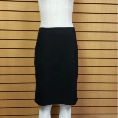 Saia lápis Kenar lã misturada preta comprimento do joelho tamanho 12 novo fecho com zíper - Imagem 1 de 4