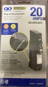 Square D 20-Amp Single-Pole Plug-On Neutral QO120PCAFIC New - Picture 1 of 2
