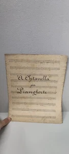 SPARTITO MUSICALE A CHITARELLA PER PIANOFORTE - Picture 1 of 2