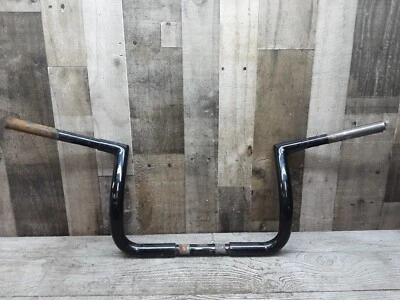 1998 98 85-98 Harley Davidson Electra Glide 10" Rise Ape Handlebars Black 1" - Image 1 of 4