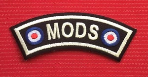 BRIGHTON MOD RAF TARGET VESPA SCOOTER PARKA LAMBRETTA IRON SEW ON PATCH MODS - Picture 1 of 1