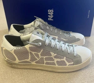 P448 S21 Women’s Sneakers JOHN-W NECK/SLLA Size 8.5-9 Color White NWT Streetwear - Picture 1 of 11