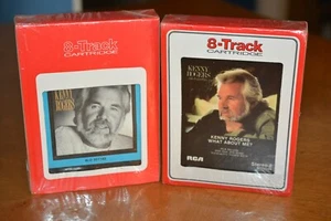 RARE NEW PAIR 8 TRACK TAPES KENNY ROGERS "WE'VE GOT TONIGHT" & "WHAT ABOUT ME?" - Picture 1 of 7