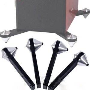 Juego de 4 clavos de altavoz HiFi de aluminio con aislamiento de golpes soporte de pies - Imagen 1 de 12