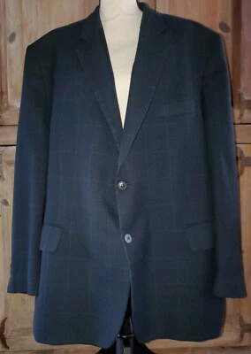 Blazer Traje Chaqueta English Manor Talla R50 Regular 50 Mezcla Lana Ventana *22 Foto 1 de 4