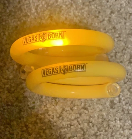 Vegas Golden Knights Vegas Born 2 Light-Up Wristband Bracelet Lot SGA New Cover