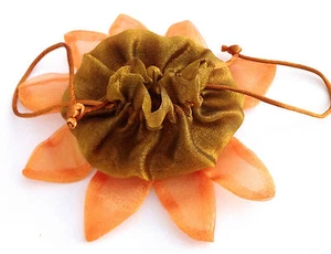 CONFEZIONE PER GIOIELLI " GIRASOLE " IN ORGANZA - Picture 1 of 1