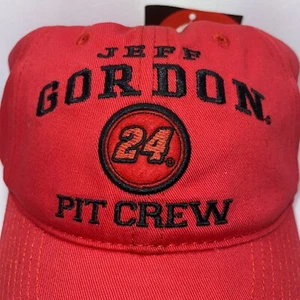 NWT NASCAR Chase Authentic Trackside Apparel Jeff Gordon Pit Crew Red Ballcap 24 - Picture 1 of 7
