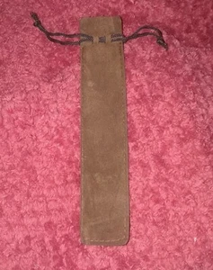 Luxurious *BROWN* Velvet Pen Pouch - for ALL Types of WRITING Tools! BRAND NEW!! - Picture 1 of 12