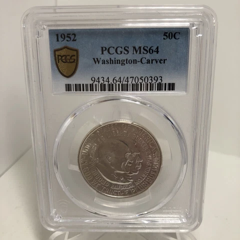 1953-D 50c Washington-Carver Commemorative Half Dollar - PCGS MS64 *CCGS Cover