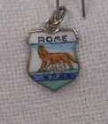  Vintage REU Sterling/Enamel Rome, Italy Capitoline Wolf Romulus/Remus Charm