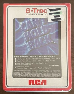 PURE PRAIRIE LEAGUE 8 Track Tape - CAN’T HOLD BACK - NEW SEALED - Vince Gill 🔥 - Foto 1 di 1