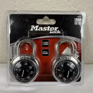 NUEVO Master Lock 1500T paquete de 2 candados combinados a juego armario de bloqueo - Imagen 1 de 3