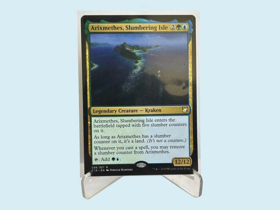 ARIXMETHES, SLUMBERING ISLE, Commander 2019, NM, Magic the Gathering MTG - Image 1 of 1