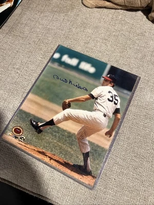 Phil Niekro HOF Atlanta Braves Signed Framed 8x10 photo Auth - Image 1 of 4