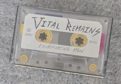 VITAL REMAINS Excruciating Pain 1990 DEMO Cassette Tape Rare Death Metal Deicide Foto 1 de 3