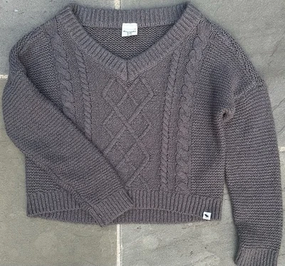 Abercrombie Kids Girls Sweater  Size 9/10 Dark Charcoal Gray Small 9  10  S - Image 1 of 4