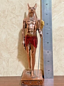Statua ANTICA EGIZIA unica Ebros Anubis da 8 pollici in pietra solida -... - Imagen 1 de 8