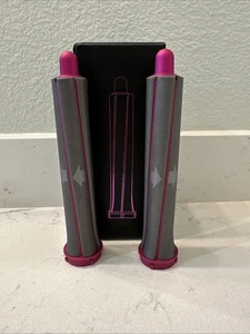 Set Of 2 Dyson 1.2 Inch 30 MM Airwrap Long Barrels Fuchsia/Nickel In Box - Picture 1 of 14
