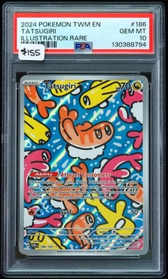 2024 Tatsugiri #186 Illustration Rare PSA 10 Pokemon Card - Image 1 of 3