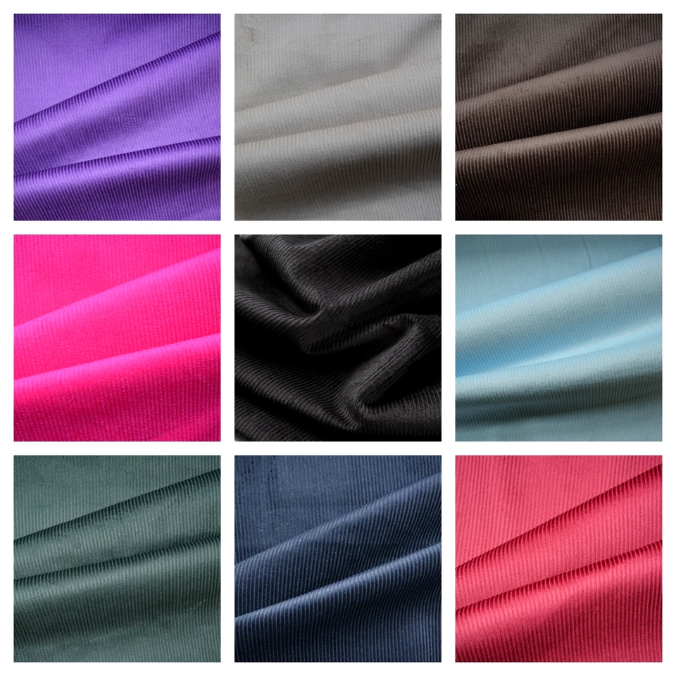 8 Wale - Corduroy Fabric 100% Cotton, Dressmaking, Soft Furnishings, Hardwearing - Image 1 of 1