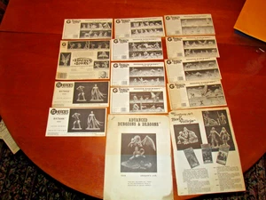 VINTAGE Grenadier DRAGON LORDS MONSTER MANUSCRIPT INSERT SHEET LIST LOT 1986 - Picture 1 of 4