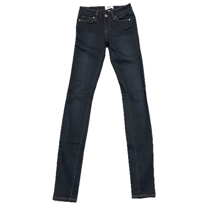 PAIGE Transcend Leggy Ultra Skinny Extra Long Jeans Women 26 Dark Blue Mona - Image 1 of 4