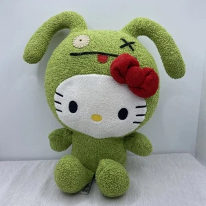 Hello Kitty Green OX Ugly Dolls 9 Zoll Plüsch. Sehr gepflegt. 1" Nahttrennung. - Bild 1 von 12