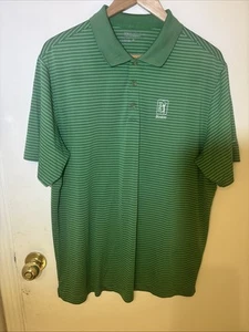 Nike Golf Polo Shirt XL Verde TPC Boston Tour Performance - Foto 1 di 6