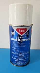 ENOZ Mottenfest Neu aus altem Lagerbestand Zedernduft Dose VOLL Werbung Requisite Display Vintage KEIN UPC - Bild 1 von 2