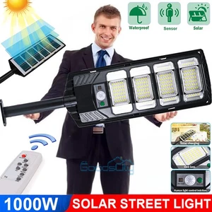 1000W Súper brillante Luz Lamparas LED Luces Solar Exterior Para Patio jardin - Picture 1 of 46