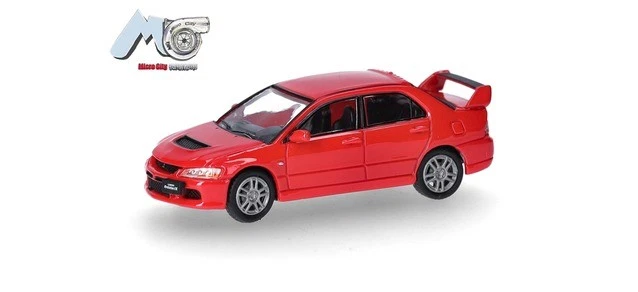 Herpa 87MC000005 - 1/87 Microcity Mitsubishi Lancer Evolution 9 Rot