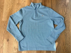 Vineyard Vines Boys Light Blue 1/4 Zip Pullover Size M (12-14) - Picture 1 of 6